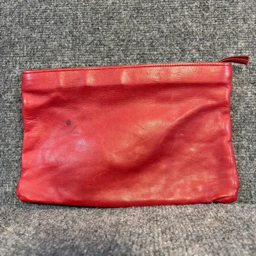 Vintage red leather